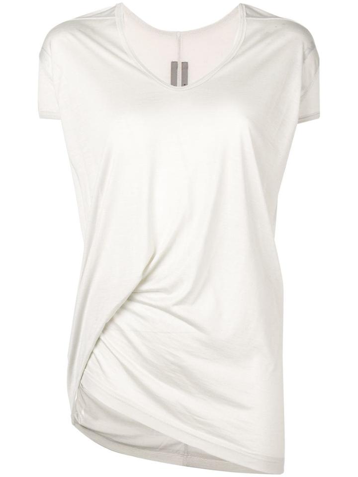 Rick Owens Long Satin T-shirt - Grey