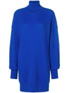 Maison Margiela Turtle-neck Sweater Dress - Blue