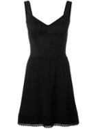 Dolce & Gabbana Embroidered Bustier Dress, Women's, Size: 38, Black, Acetate/viscose/polyamide/silk