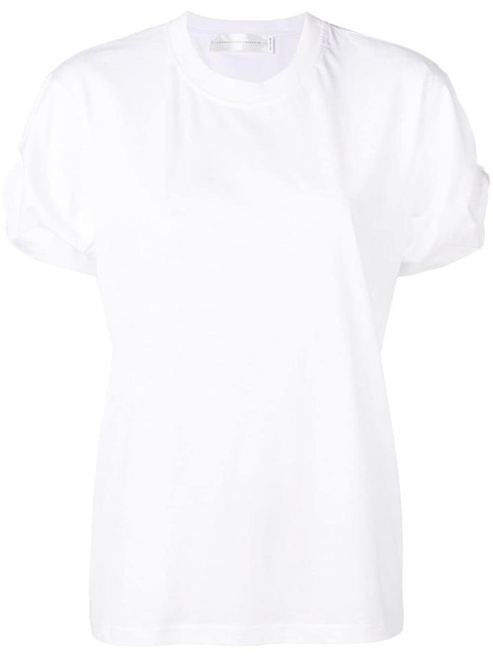 Victoria Victoria Beckham Ruched Sleeve T-shirt - White
