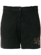 Love Moschino Studded Logo Shorts - Black