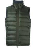 Herno Reversible Sleeveless Padded Jacket, Men's, Size: 56, Green, Feather Down/polyamide
