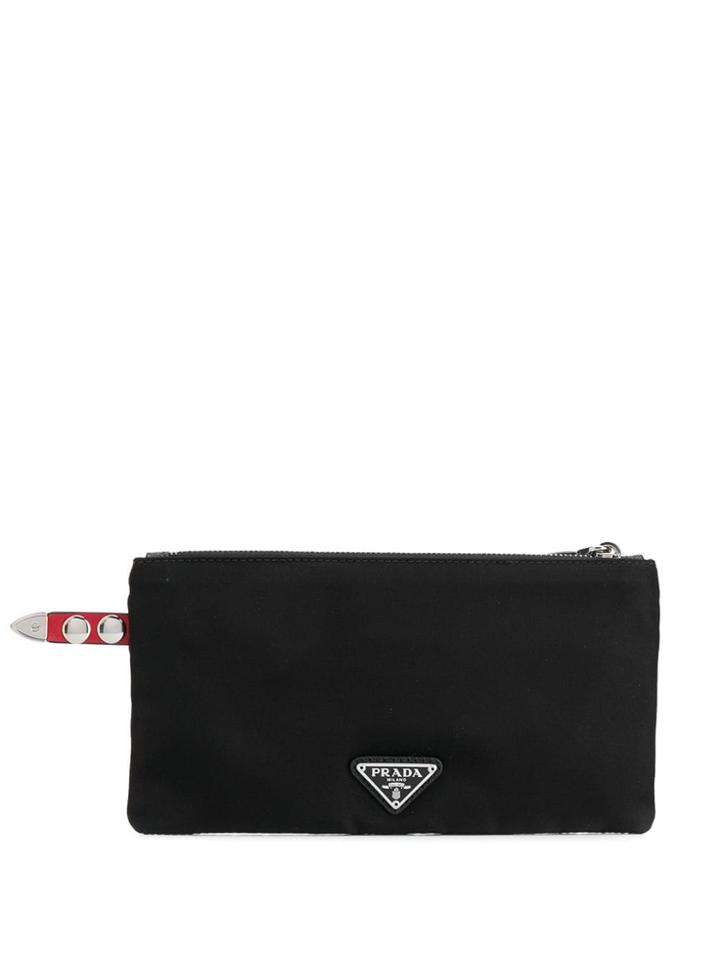Prada Vela Mini Pouch - Black