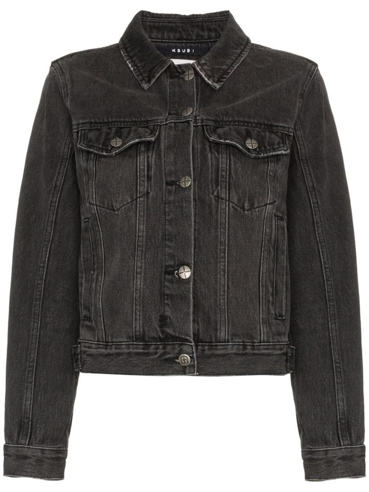 Ksubi Ksubi Clssc Jkt Dnm Ls Frnt Pkts Imprint - Black