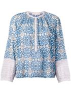 Vanessa Bruno Mandarin Collar Blouse - Blue