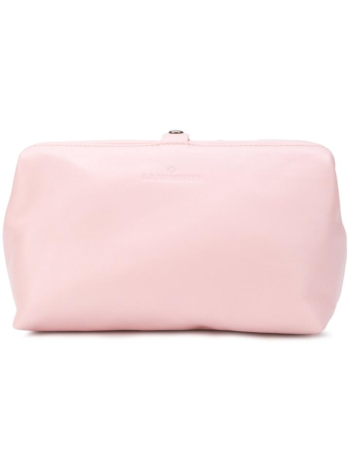 A.f.vandevorst Brand Embossed Makeup Bag - Pink & Purple