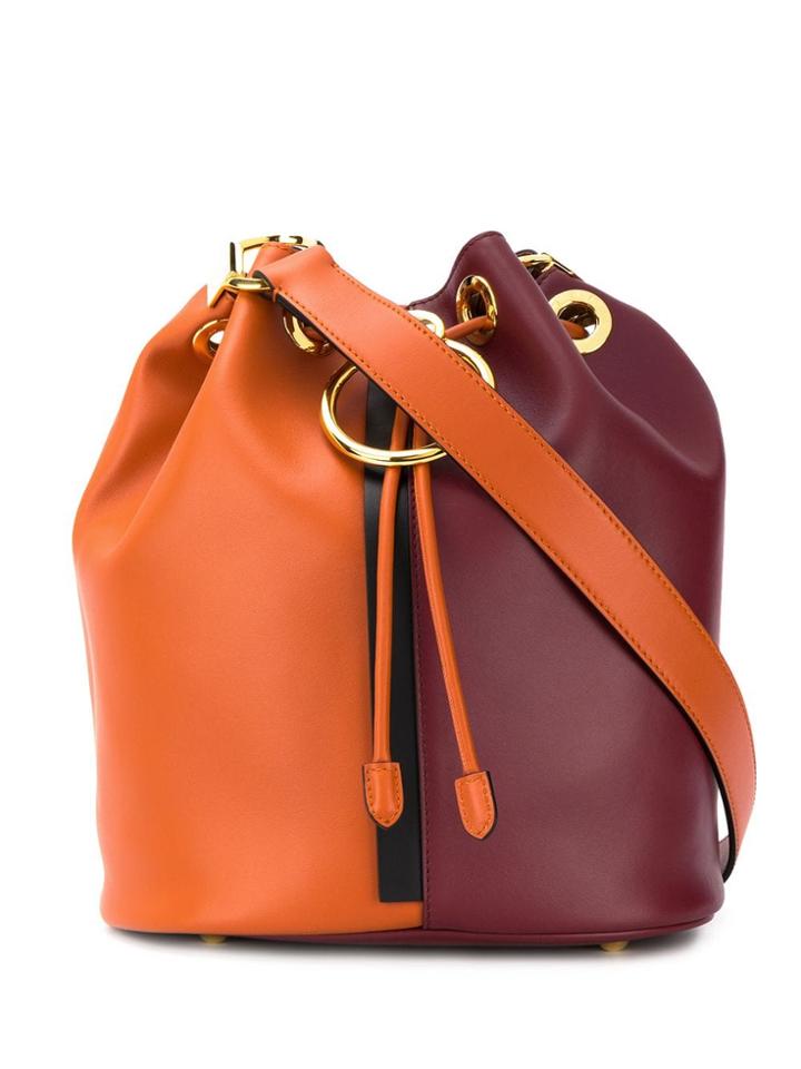 Marni Earring Two-tone Bag - Orange