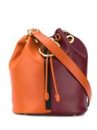 Marni Earring Two-tone Bag - Orange