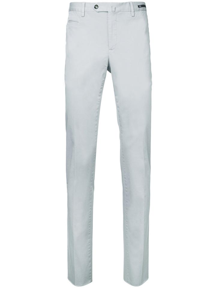 Pt01 Slim-fit Cropped Trousers, Men's, Size: 48, Green, Cotton/elastodiene