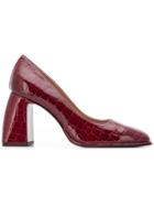 L'autre Chose Cocco Lak Pumps - Red
