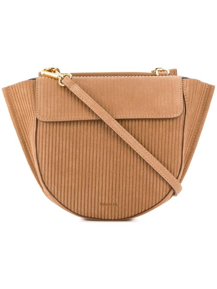 Wandler Hortensia Mini Corduroy Shoulder Bag - Brown