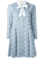 Saint Laurent Floral Pussy Bow Dress