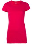 Labo Art - Raw Edge T-shirt - Women - Cotton/spandex/elastane - 1, Pink/purple, Cotton/spandex/elastane