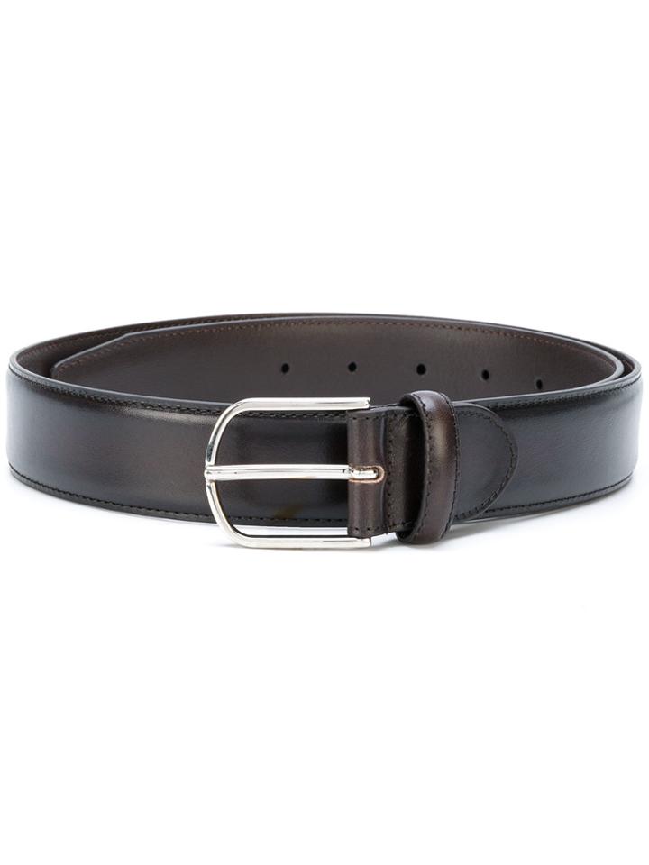 Canali Classic Buckle Belt - Brown