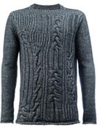 Rochas Chunky Knit Pullover - Black