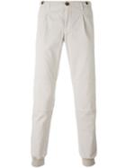Eleventy Tapered Trousers, Men's, Size: 30, Nude/neutrals, Cotton/spandex/elastane