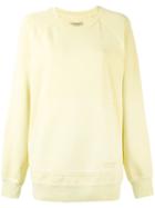 Burberry - Kangaroo Pocket Sweatshirt - Women - Cotton - Xs, Yellow/orange, Cotton