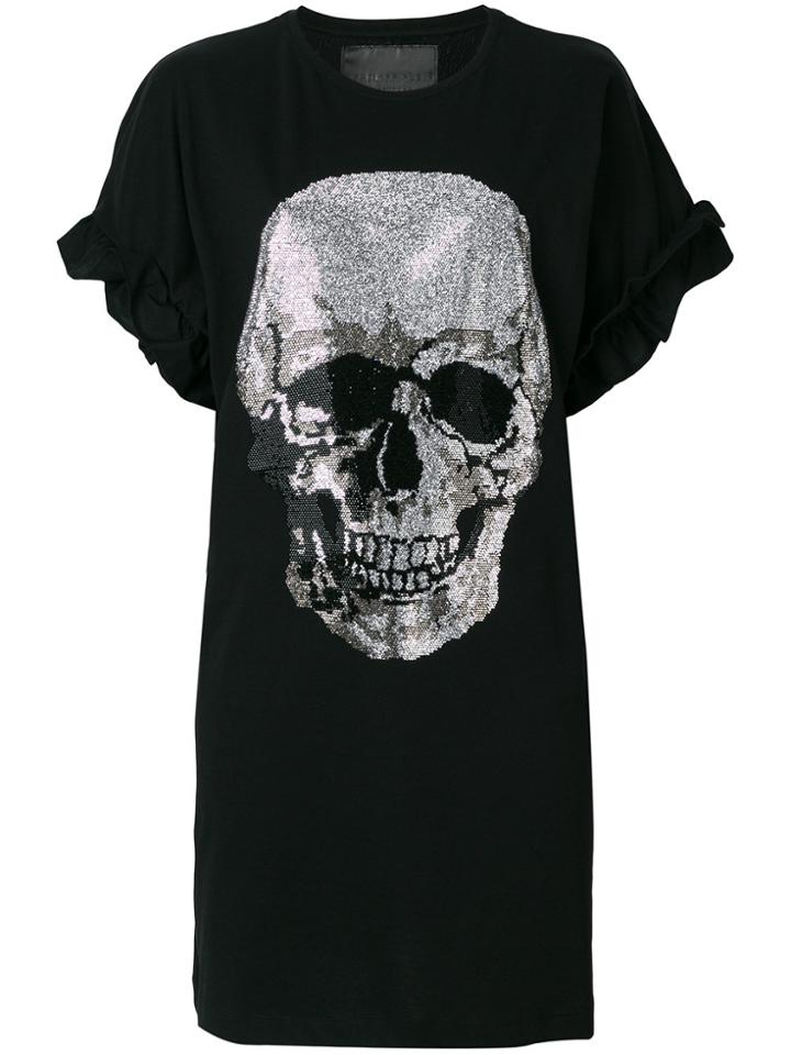 Philipp Plein Skull Embellishment T-shirt - Black