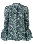 Michael Michael Kors Floral Print Shirt - Blue