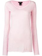 Avant Toi Lightweight Cotton Top - Pink