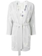 Christian Wijnants Krema Wrap Coat, Women's, Size: S, White, Polyester/viscose