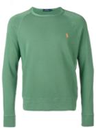 Polo Ralph Lauren Embroidered Logo Sweatshirt, Men's, Size: Large, Green, Cotton