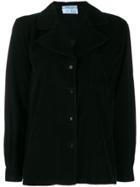 Prada Pre-owned 1990's Corduroy Shirt Jacket - Black