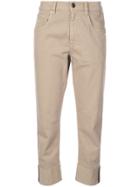 Brunello Cucinelli Cropped Length Trousers - Brown