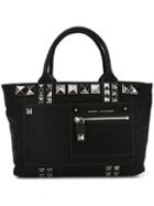 Marc Jacobs Chipped Studs Canvas Tote, Women's, Black, Cotton/leather