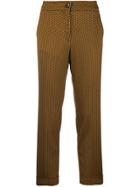 Etro Jacquard Trousers - Brown