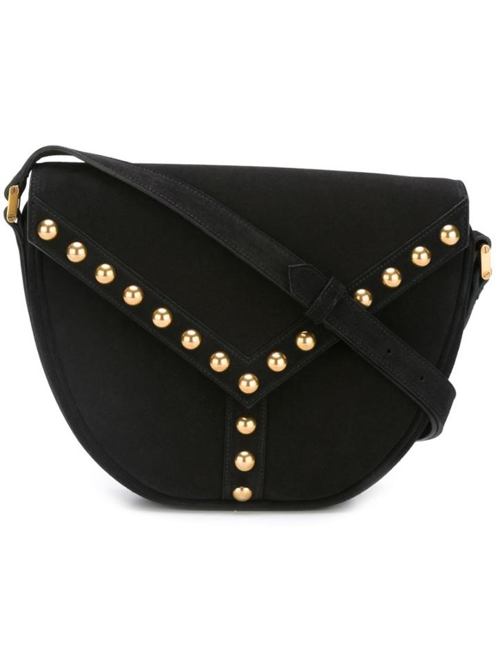 Saint Laurent 'y Studs' Satchel, Women's, Black