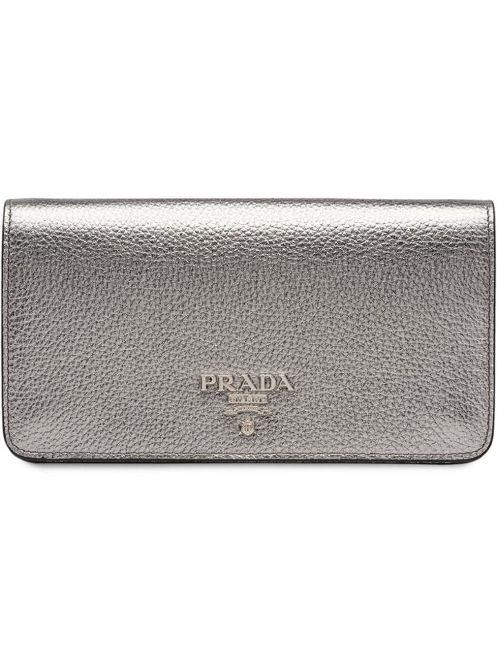 Prada Leather Mini Bag - Metallic