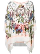 Fendi - Short Kaftan - Women - Silk - One Size, White, Silk