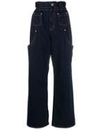 Artica Arbox Oversized Wide-leg Jeans - Blue
