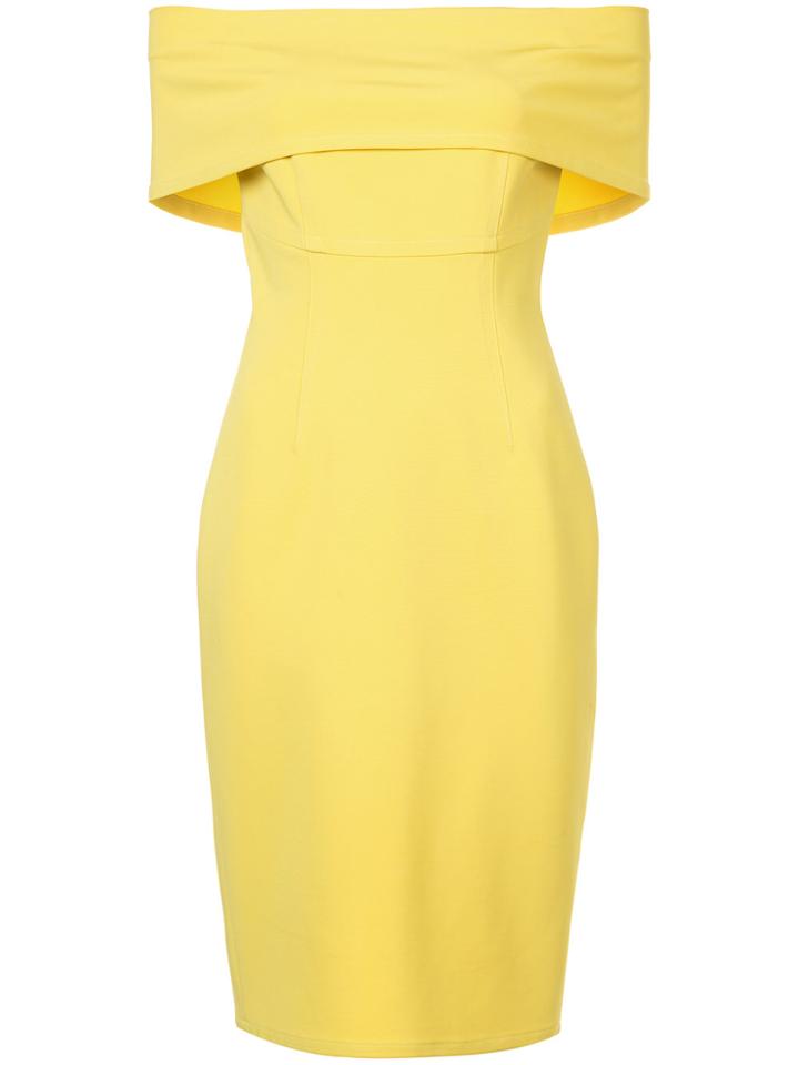 Yigal Azrouel Off The Shoulder Dress - Yellow & Orange