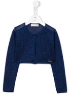 Quis Quis Cropped Cardigan, Girl's, Size: 6 Yrs, Blue