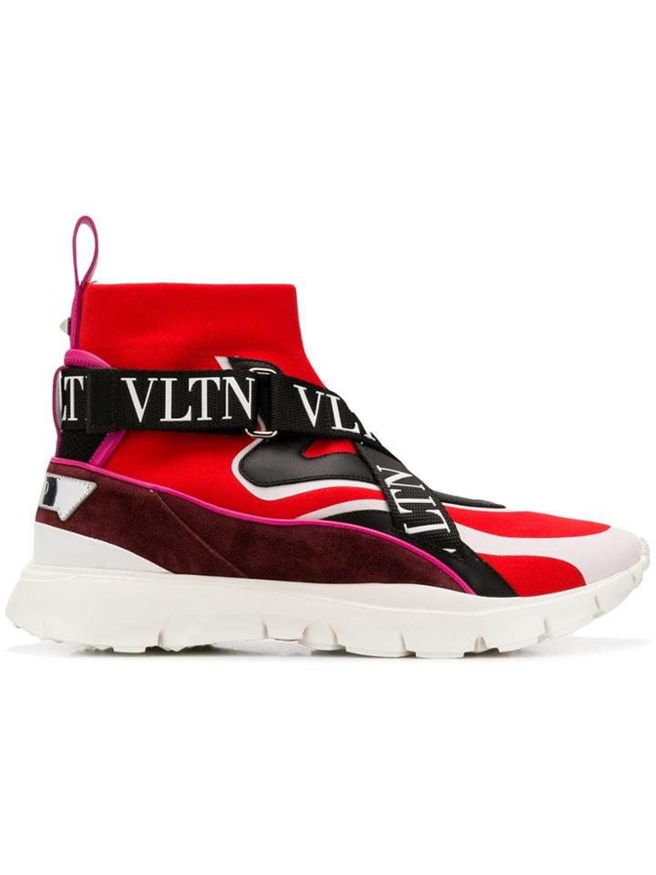 Valentino Valentino Garavani Heroes Hi-top Sneakers - Red