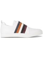 Pierre Hardy Slider Multi Stripe Sneakers - White