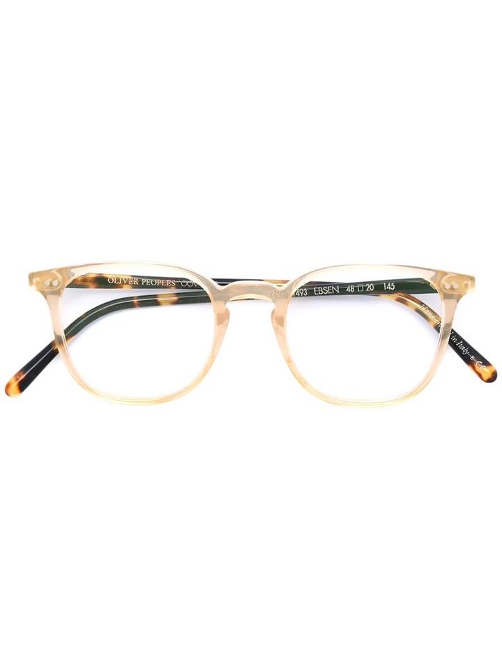 Oliver Peoples - Ebsen Glasses - Unisex - Acetate - 48, Brown, Acetate