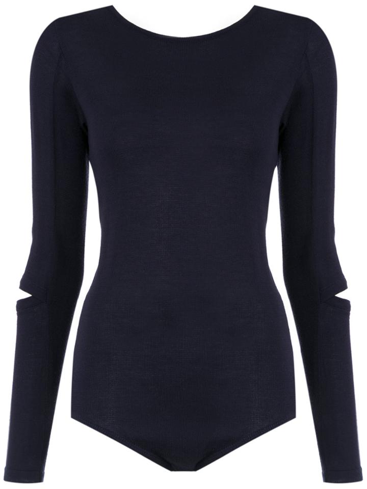 Gloria Coelho Knit Bodysuit - Blue