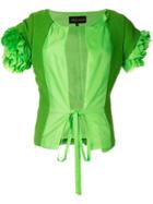 Comme Des Garçons Vintage Panelled Collarless Jacket - Green