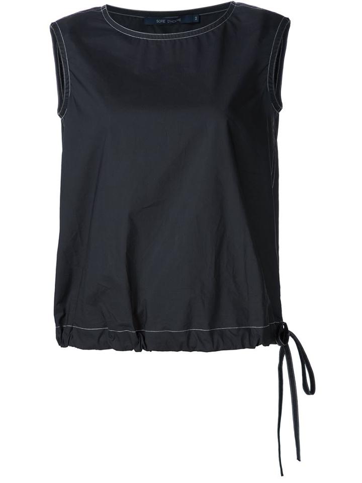Sofie D'hoore Drawstring Hem Top