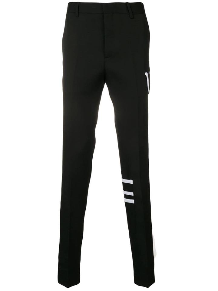 Calvin Klein 205w39nyc Contrast Side Pocket Trousers - Black