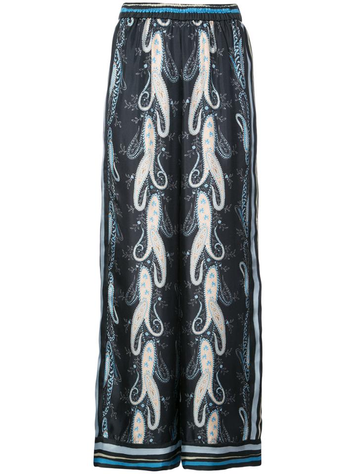 Kobi Halperin Printed Wide-leg Trousers - Blue