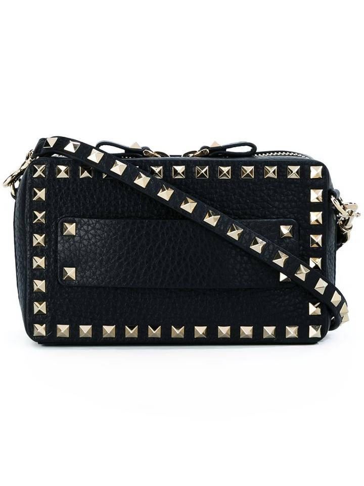 Valentino Tiny 'rockstud East-west' Shoulder Bag, Women's, Black