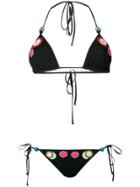 Missoni Mare Crochet Detail Bikini Set - Black