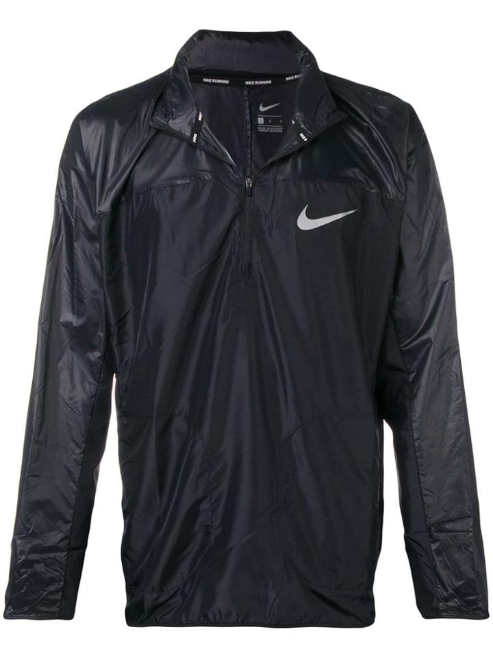 Nike Zipped Logo Windbreaker - Black