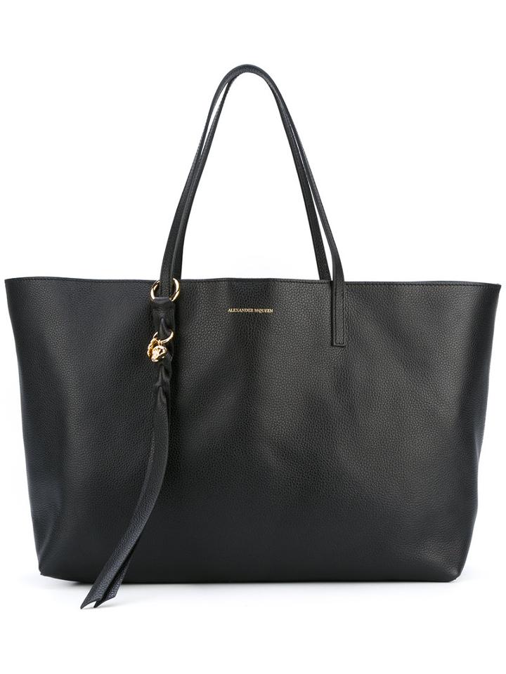 Alexander Mcqueen - Skull Shopper Tote - Women - Calf Leather/leather - One Size, Black, Calf Leather/leather