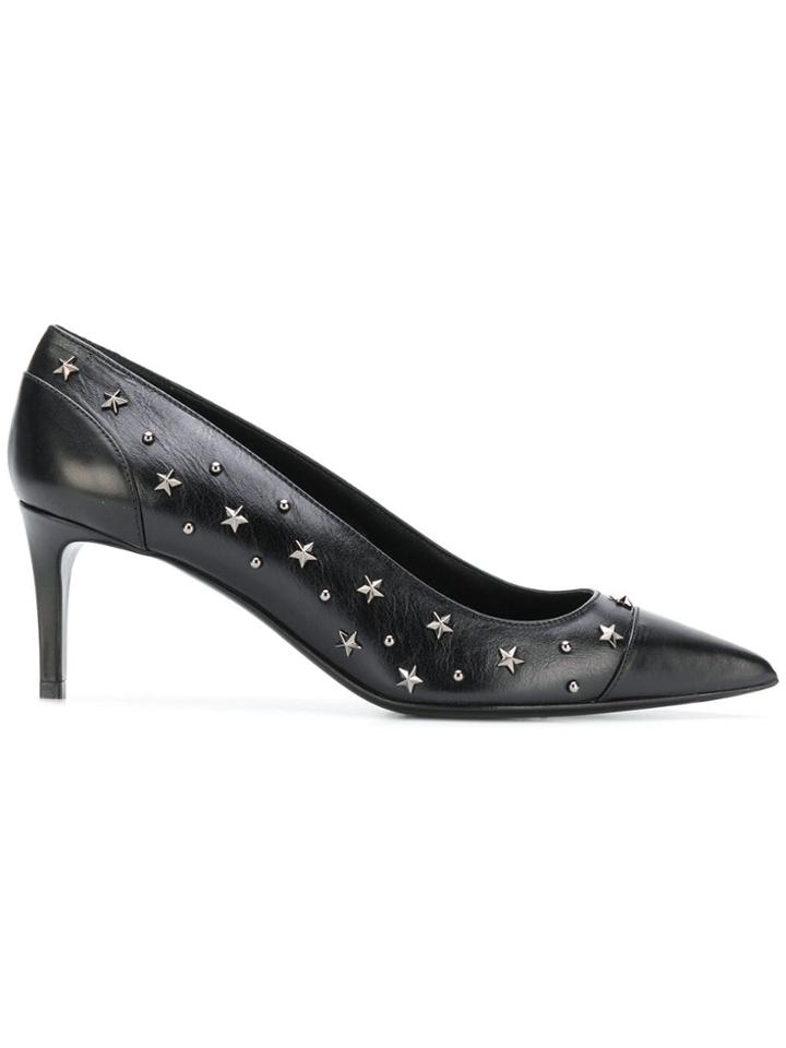 Balmain Stars Court Heels - Black