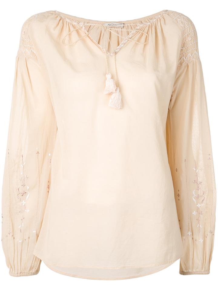 Mes Demoiselles - 'hagar' Top - Women - Cotton - 36, Nude/neutrals, Cotton